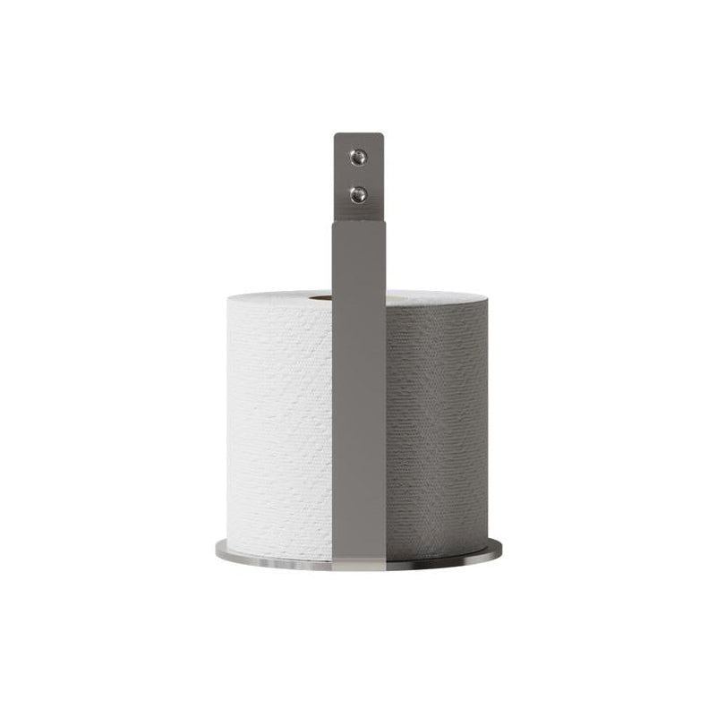 Toiletrulleholder - børstet rustfrit stål